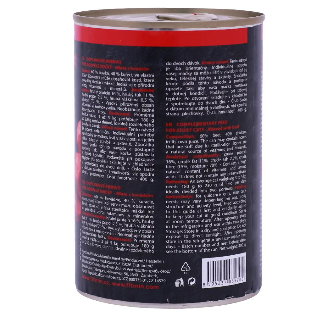 Ffl Cat Tin Beef 400 gm  - view 2