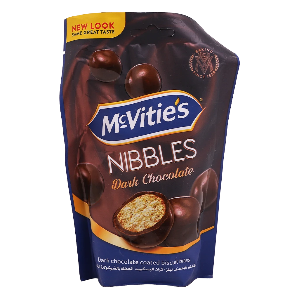 Mcvities Nibbles Biscuit Balls Dark Chocolate 110 gm