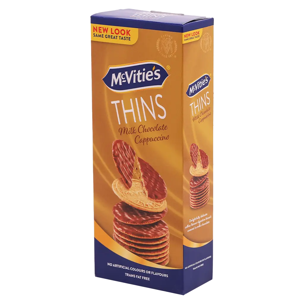 Mcvities Digestive Thins Milk Chocolate with Cappuccino 150 gm - view 1