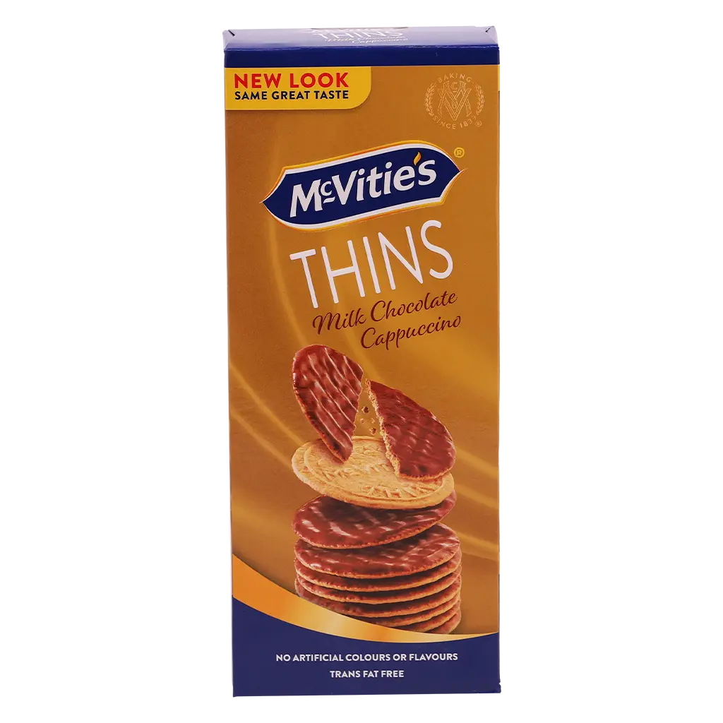 Mcvities Digestive Thins Milk Chocolate with Cappuccino 150 gm - view 2