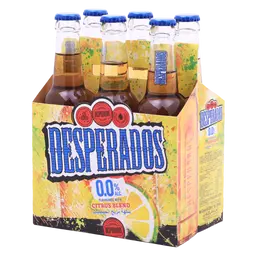 Desperados Non-Alcoholic Flavoured With Citrus Blend 6 pcs 330 ml