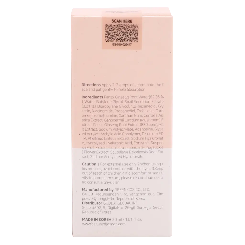 Beauty of Joseon Revive Serum Ginseng+Snail Mucin 30 ml - view 3
