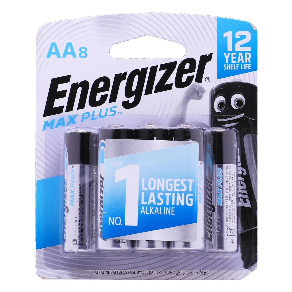 Energizer Max Plus Batteries AA 8 pcs