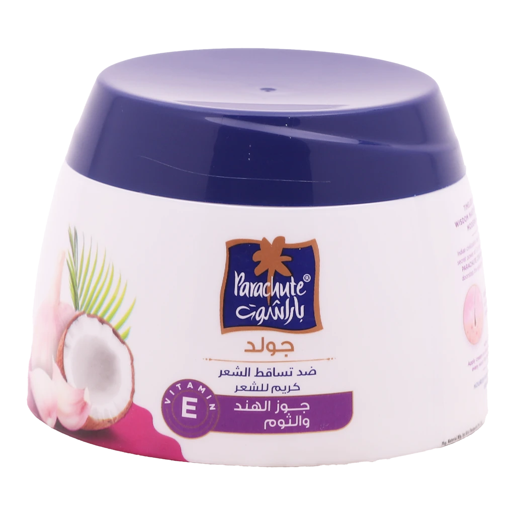 Parachute Gold Hair Cream Anti Hair Fall Coconut and Garlic 140 ml
