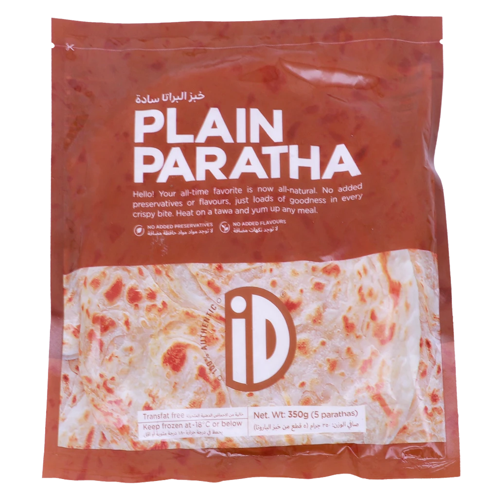 ID Frozen Natural Plain Paratha 350 gm