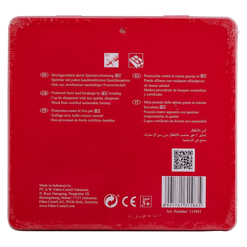 Faber Castell Classic Flat Tin Case 24color - view 2