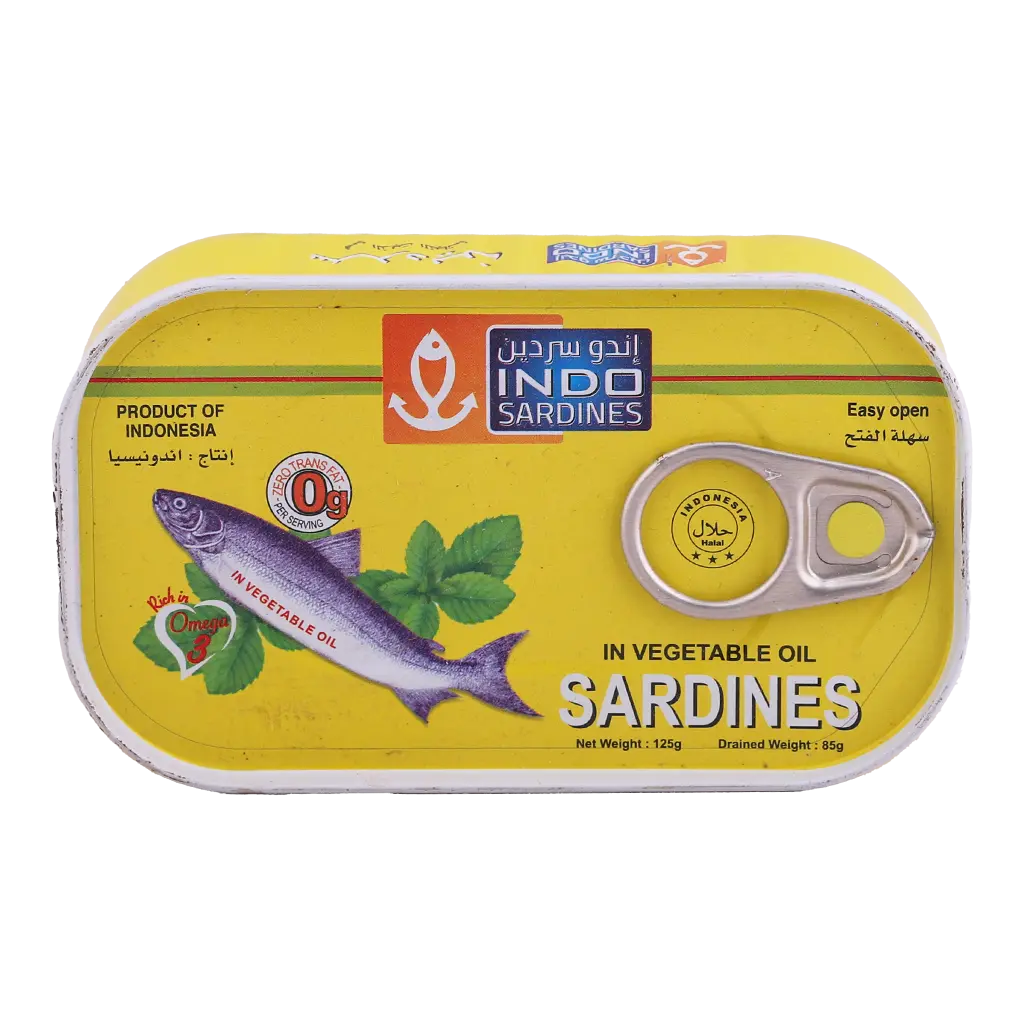 Indo Sardines in Vegetable Oil 125 gm - view 2