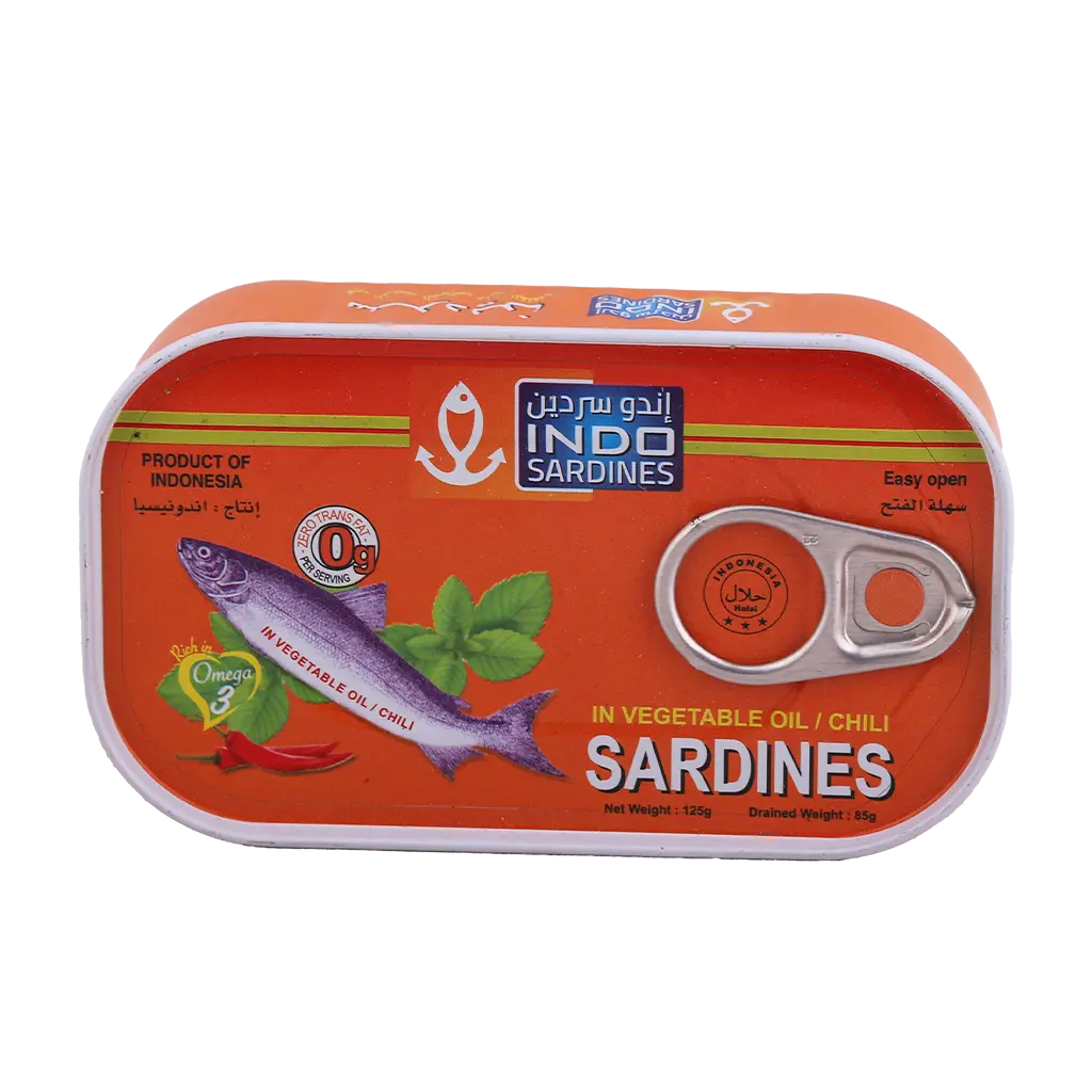 Indo Sardines in Vegetable Oil Chill 125 gm - view 2