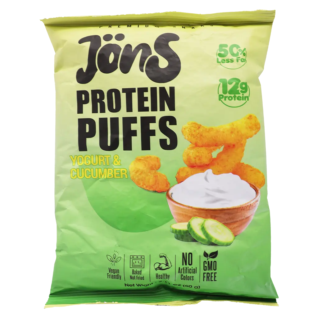 Jons Protein Puffs Yoghurt Cucumber Flavour 60 gm - view 1