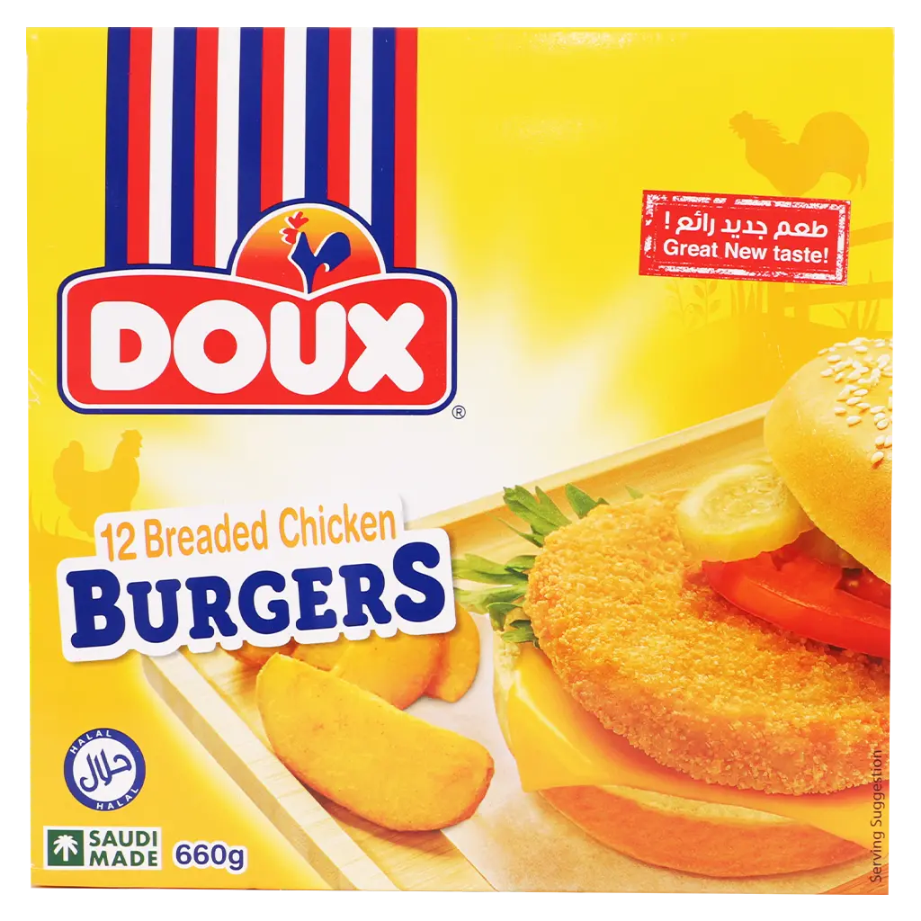 Doux Chicken Breaded Burger Doux 660 gm - view 3