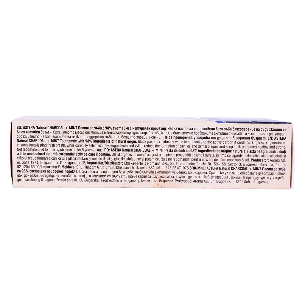 Astera Toothpaste Natural Charcoal and Mint 75 ml - view 4