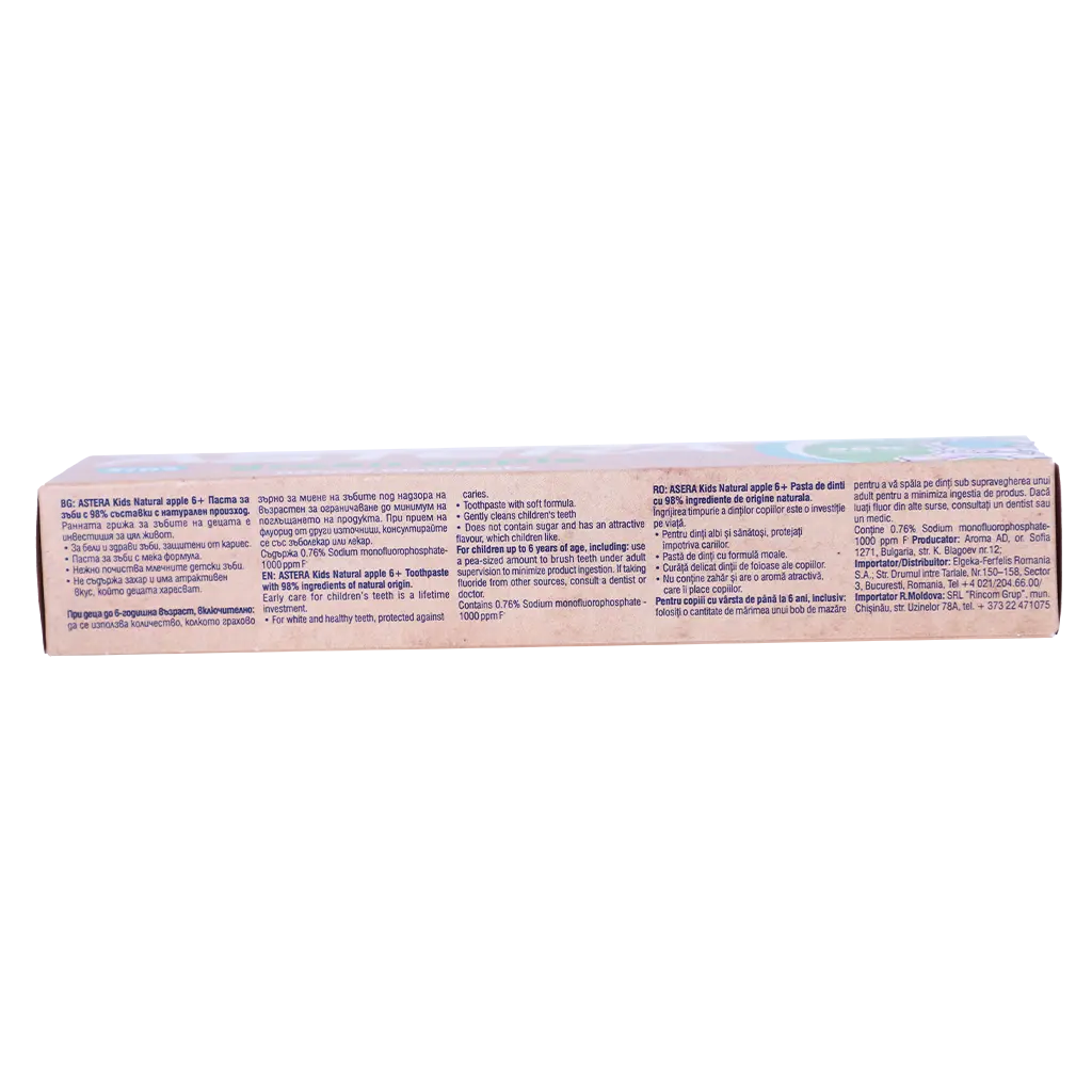 Astera Toothpaste Natural Kids Apple 6+ Years 50 ml - view 5