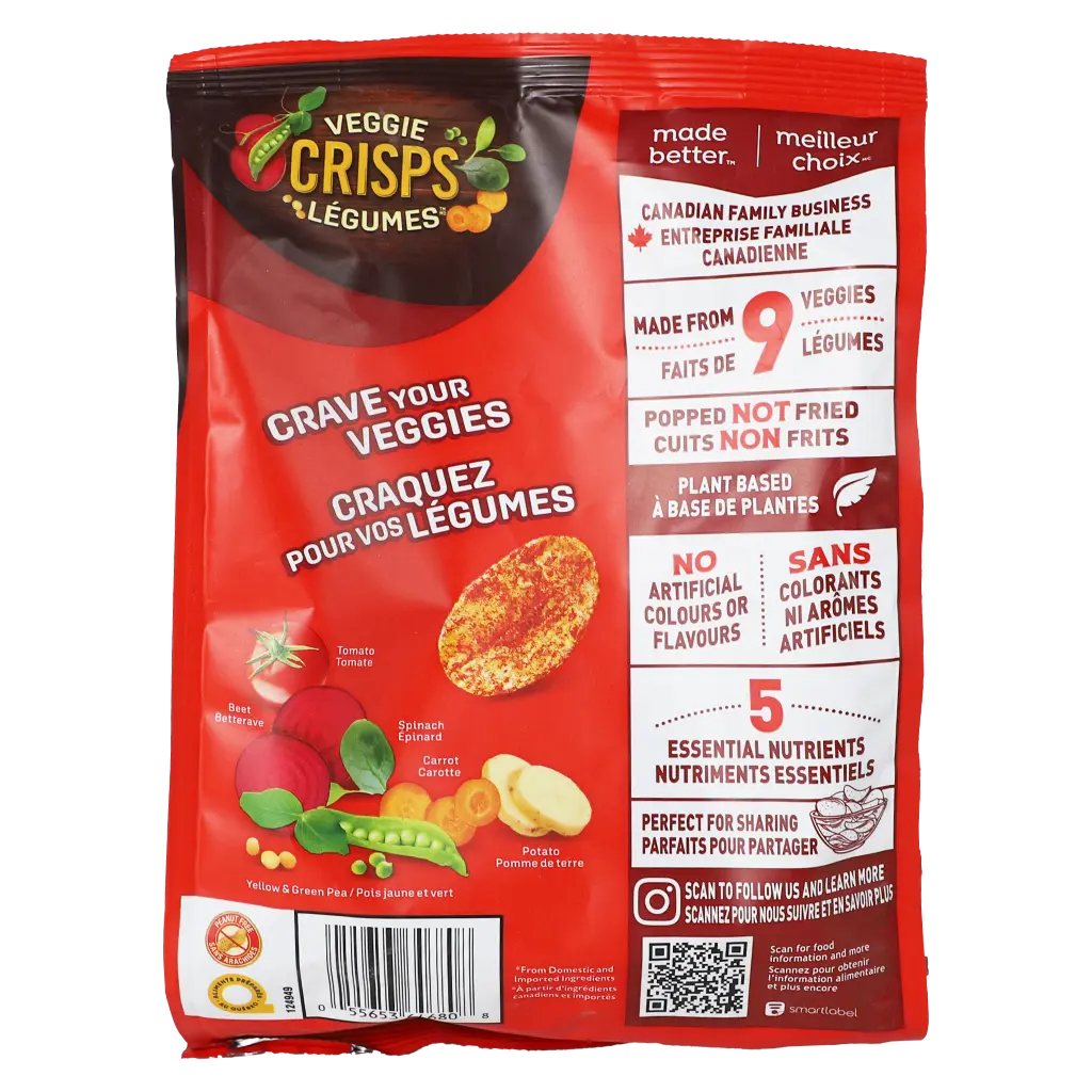 Dare Foods Veggie Crisps Ketchup 100 gm - view 2