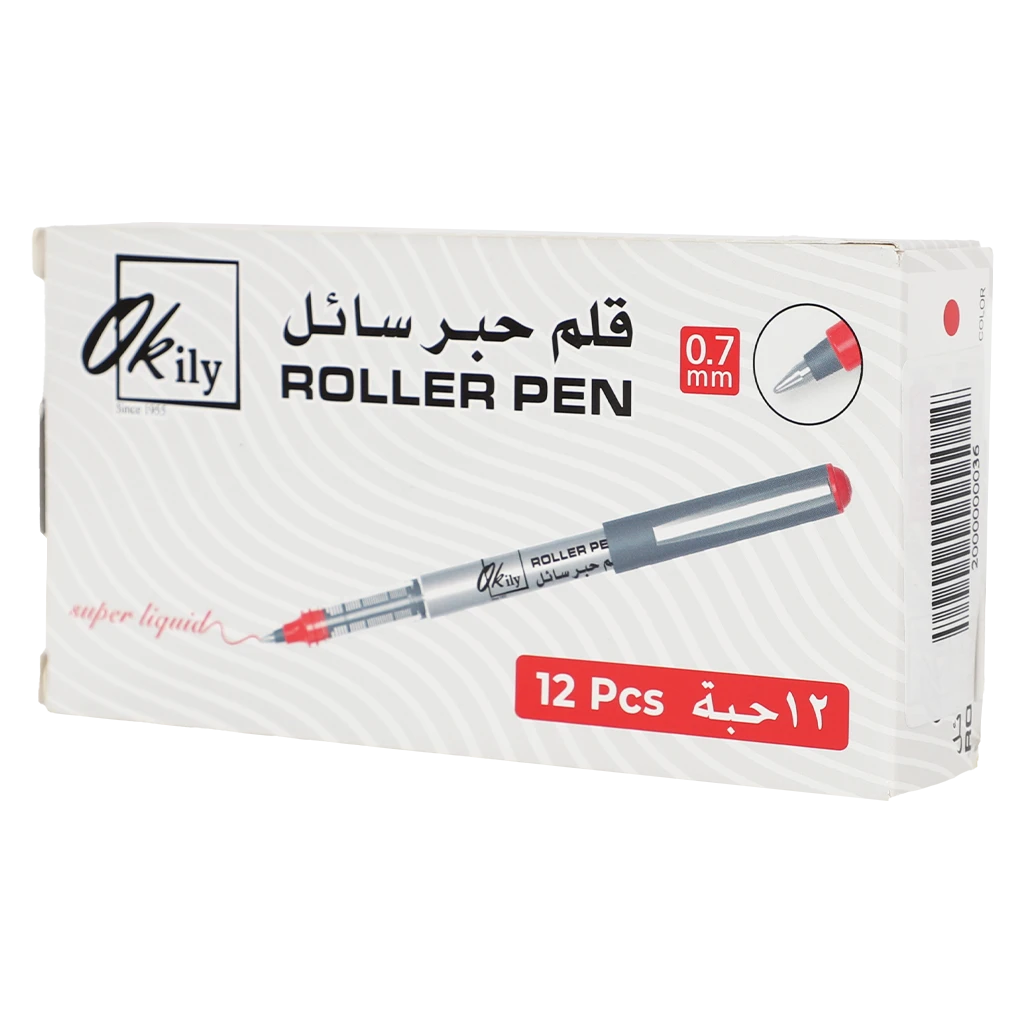 Alokaily Red Pen  Color Size 0.7 mm 12 pcs