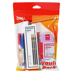 Deli Value Pack Pencil 12 pcs & Board Eraser & Whiteboard Marker & Colored Pencil 12 colors