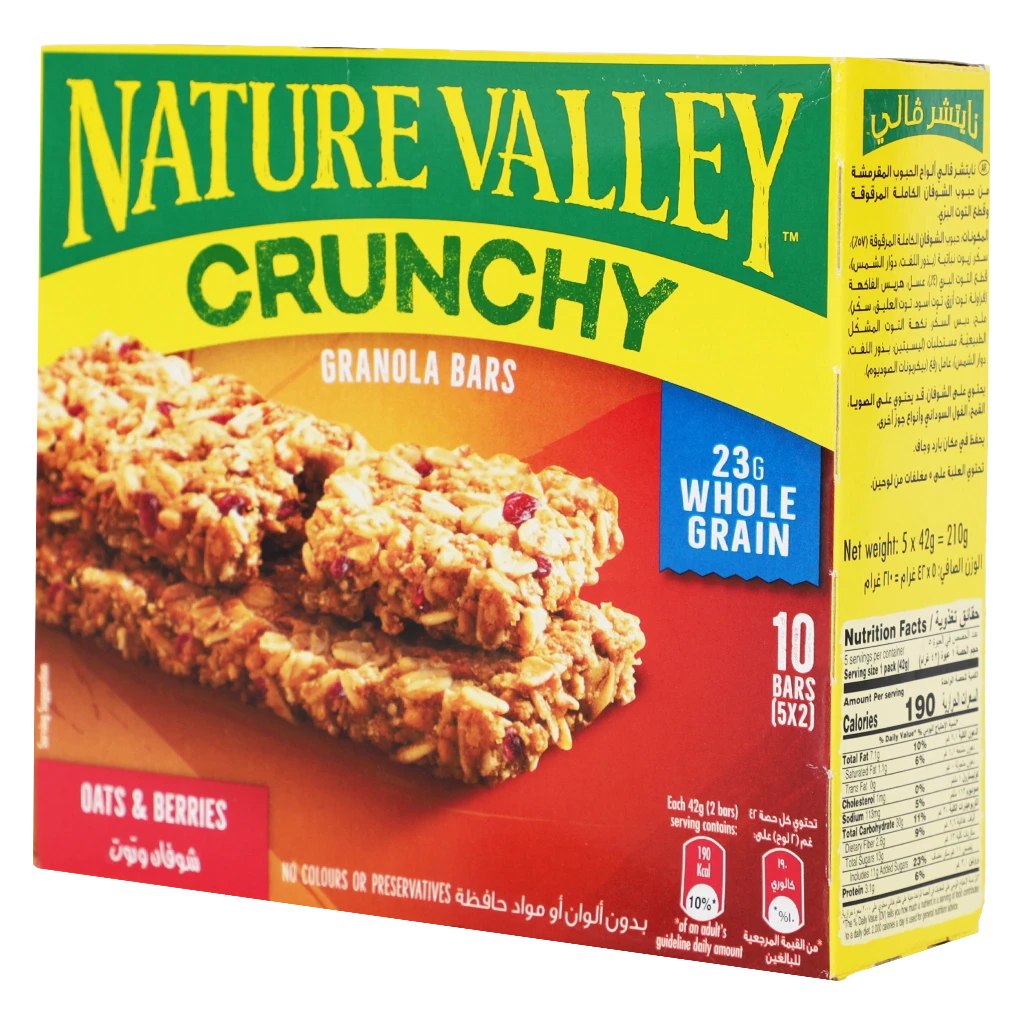 Nature Valley Crunchy Granola Bars Oats & Berries 5 × 42 gm