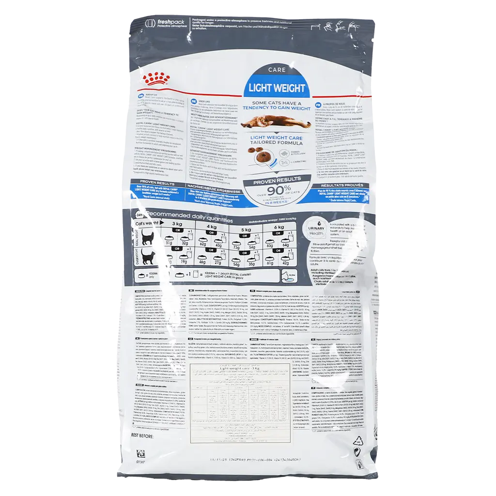 Royal Canin Light Weight Care Adult Dry Cat Food 3kg - view 2