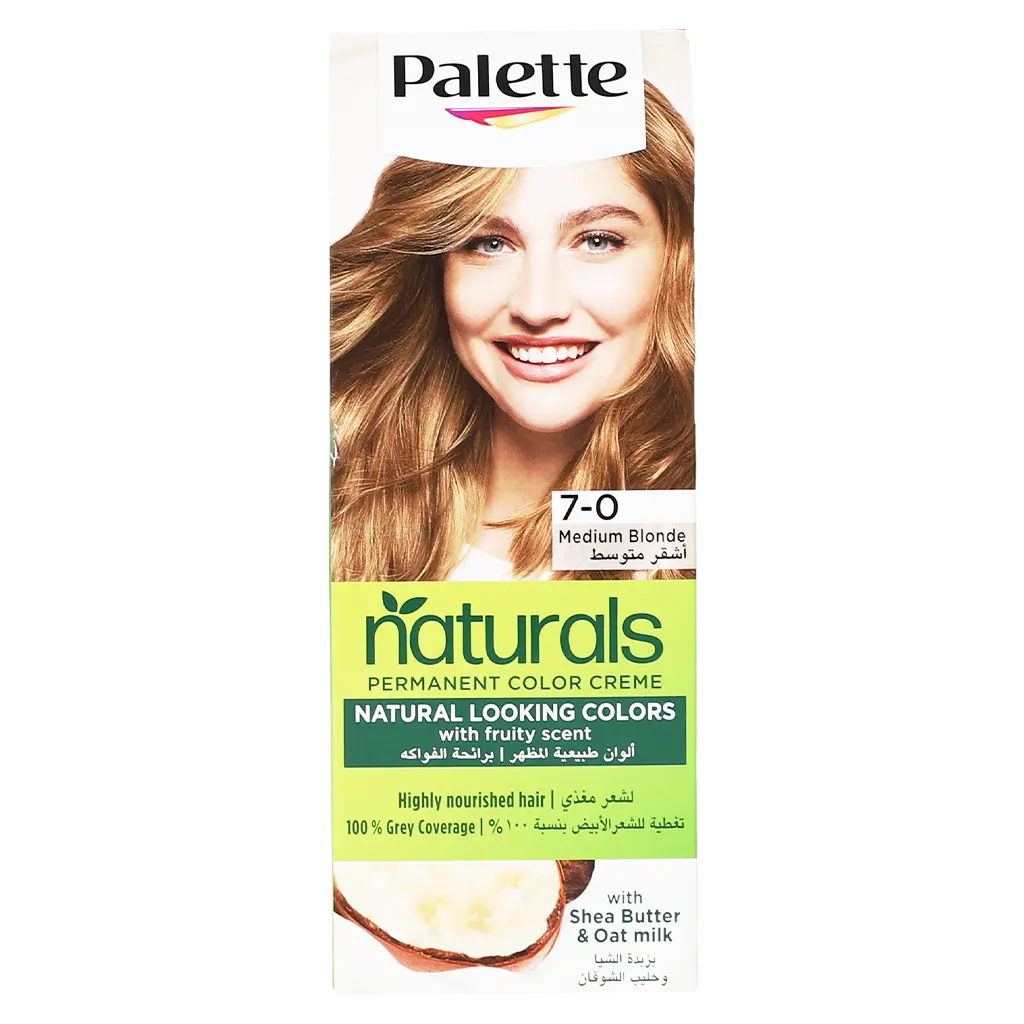 Schwarzkopf Palette Permanent Naturals Color Cream 7-0 Medium Blonde - view 2