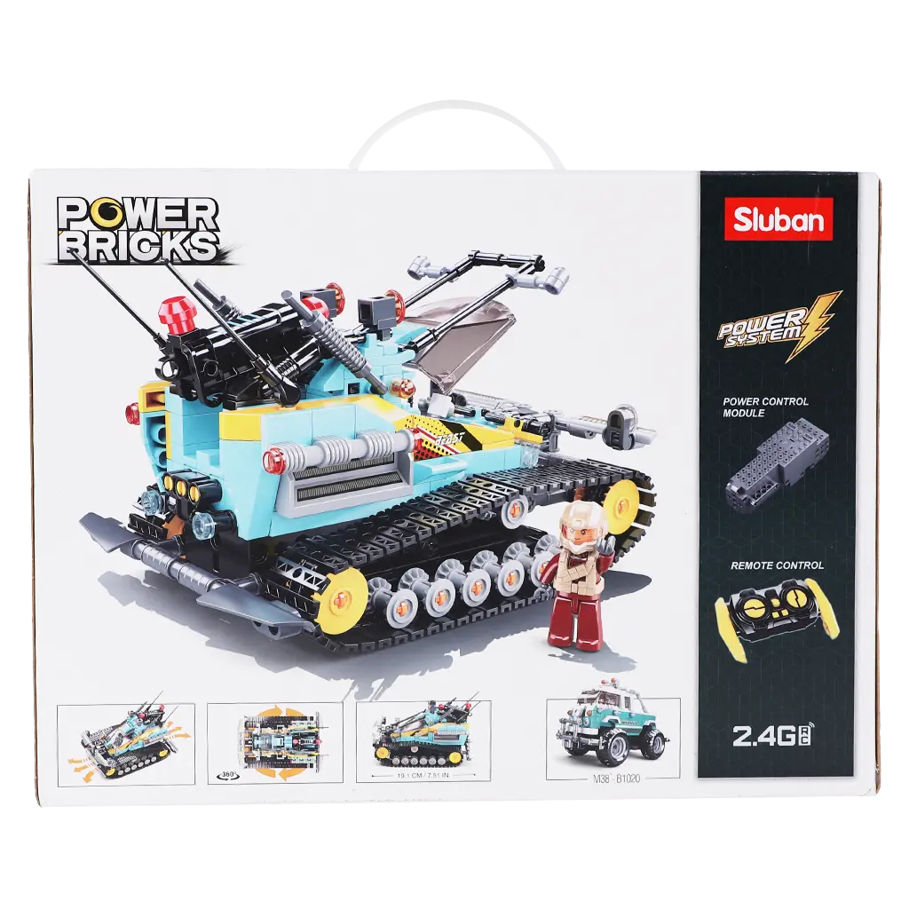 Sluban Cyan Tank Installation with Remote 530 pcs - view 3