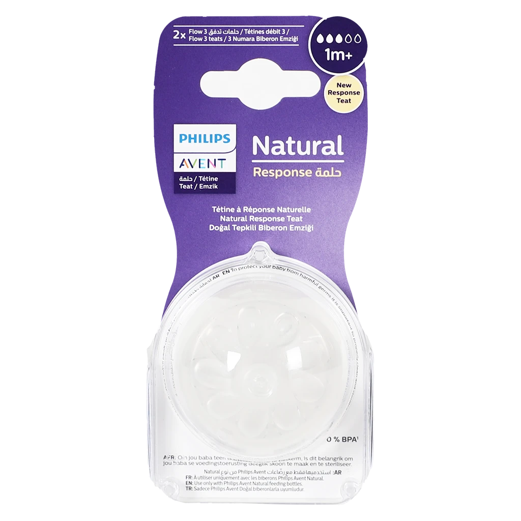 Philips Avent Natural 3.0 Feeding Teats 1 month