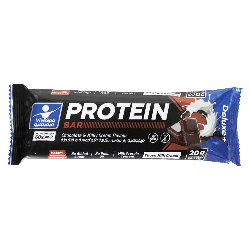 ViveSpo Delux Bar Protein Chocolate & Milky Cream 60 gm