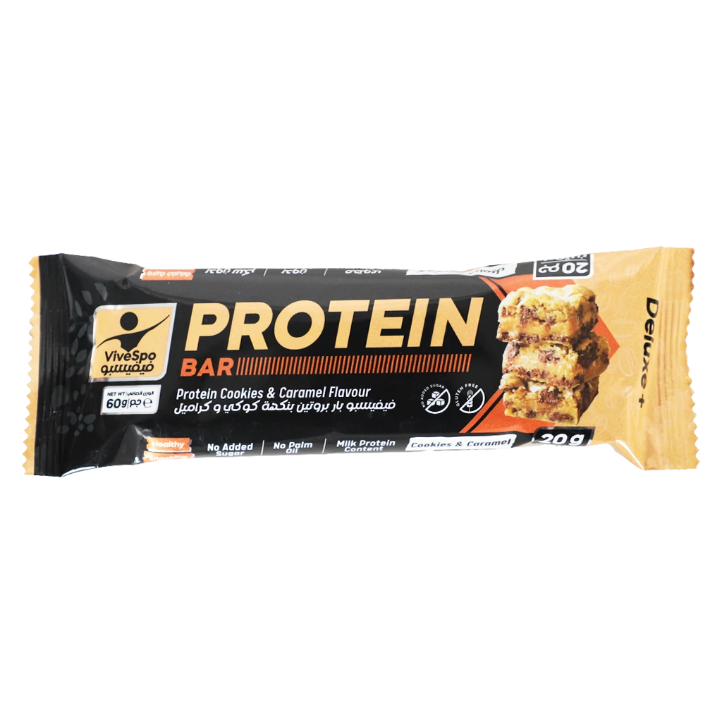ViveSpo Delux Bar Protein Cookies & Caramel 60 gm