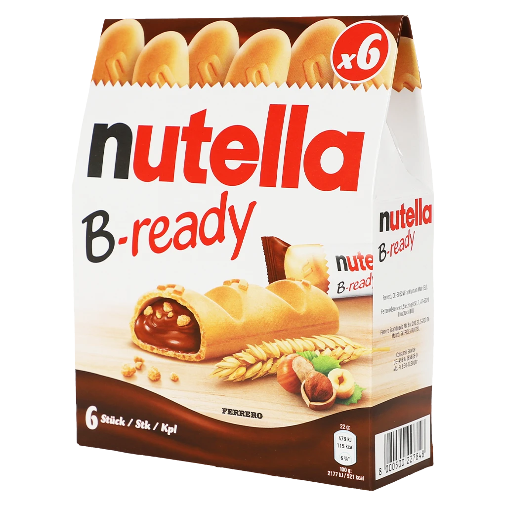 Nutella B Ready Wafer Chocolate 6 Pieces