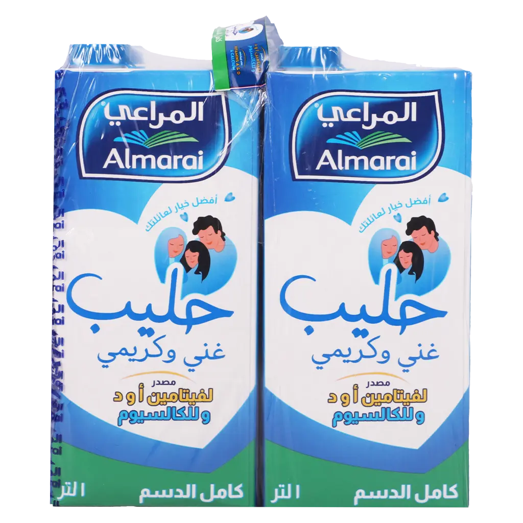 Almarai Full Fat Milk 4 pcs 1 L - view 2