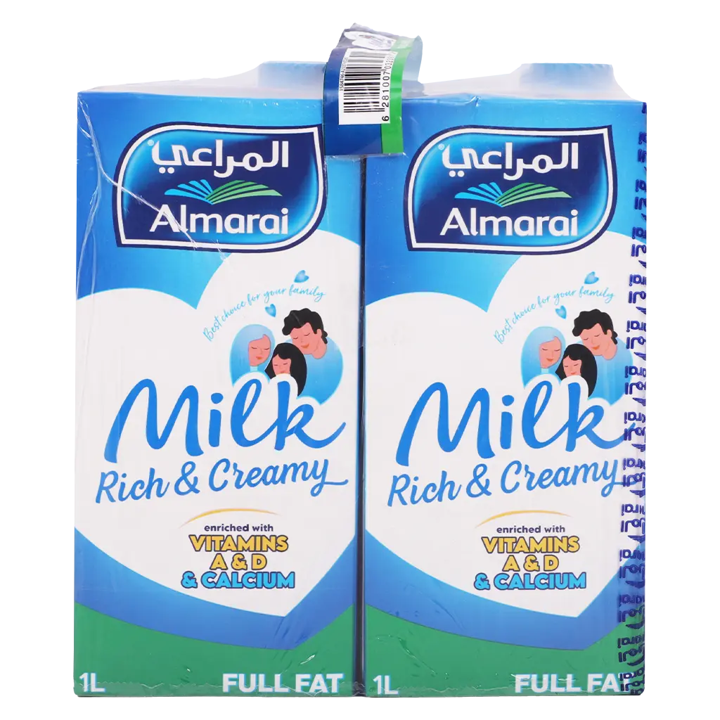 Almarai Full Fat Milk 4 pcs 1 L - view 3