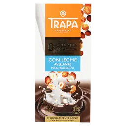 Trapa Chocolate Milk  Bar with Hazelnut  0% Added Sugars 100 gm