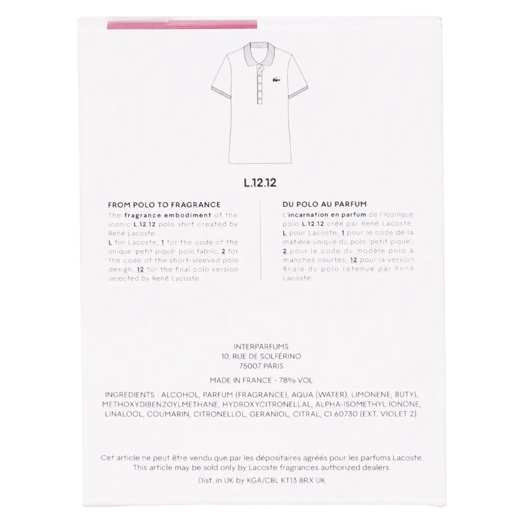 Lacoste Rose Eau Intense Eau de Toilette 100 ml - view 4