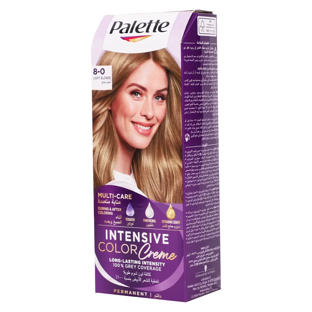 Schwarzkopf Palette Intensive Color Creme 8-0 Light Blonde - view 1