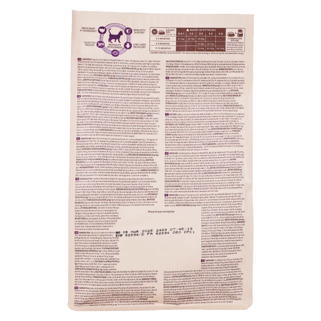 Wellness Core Kitten Turkey and Chicken Dry Food 300 gm - view 3