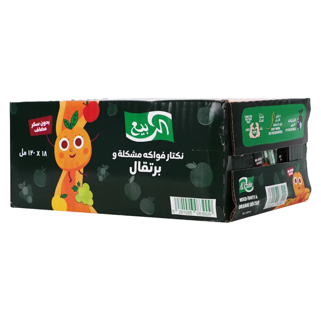 Alrabie Mixed Fruit & Orange 18 pcs 120 ml - view 2
