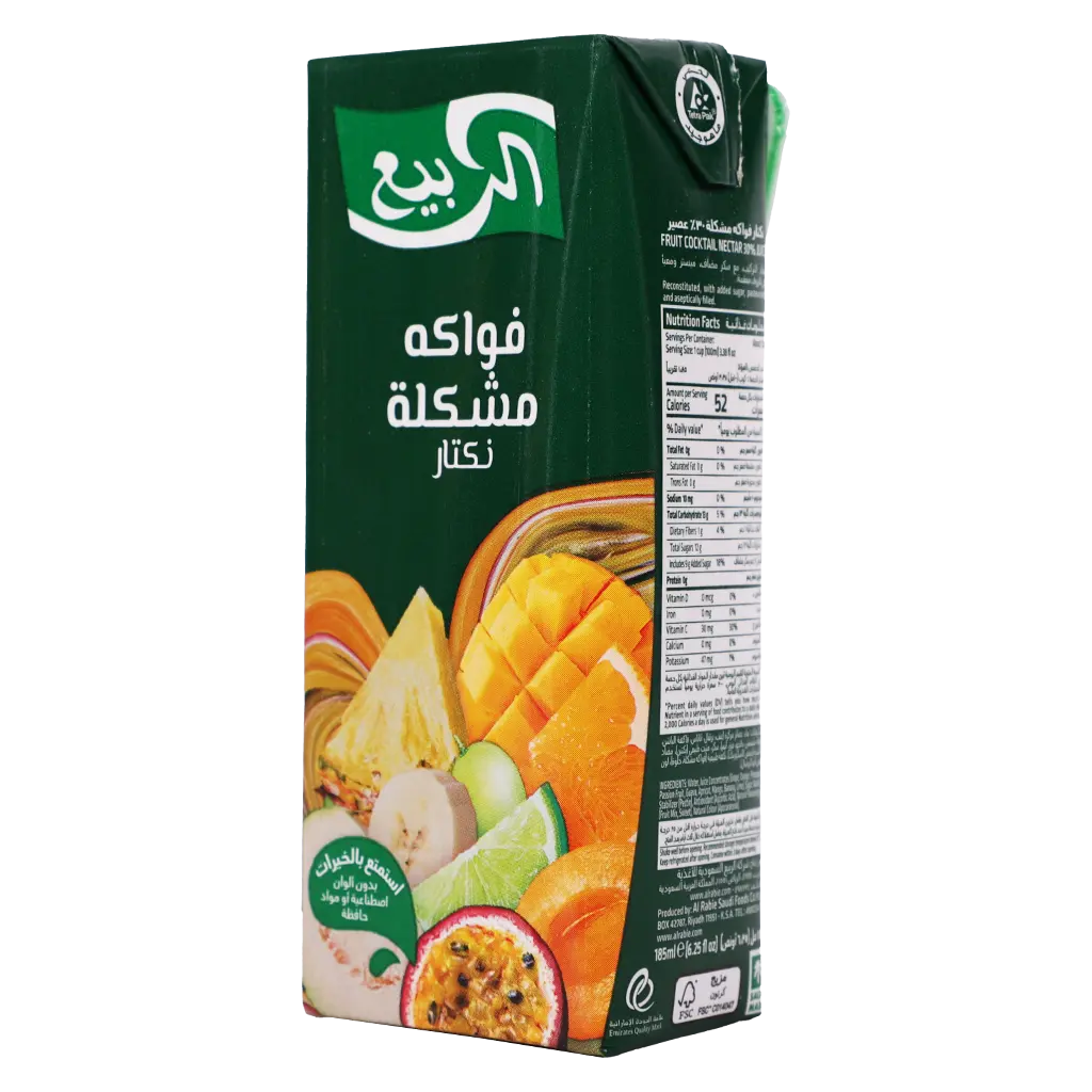 Al Rabie Fruit Cocktail Nectar 185 ml - view 1