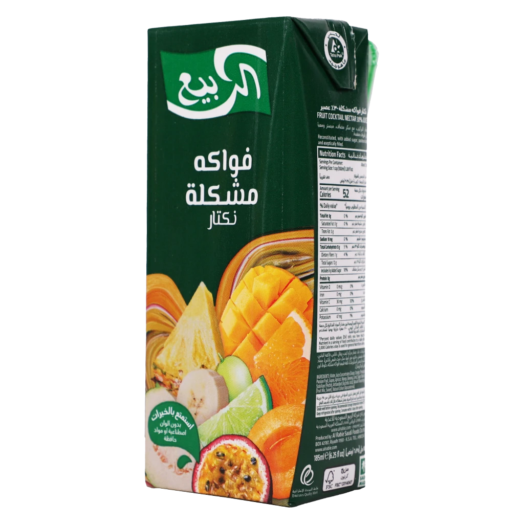 Al Rabie Fruit Cocktail Nectar 185 ml