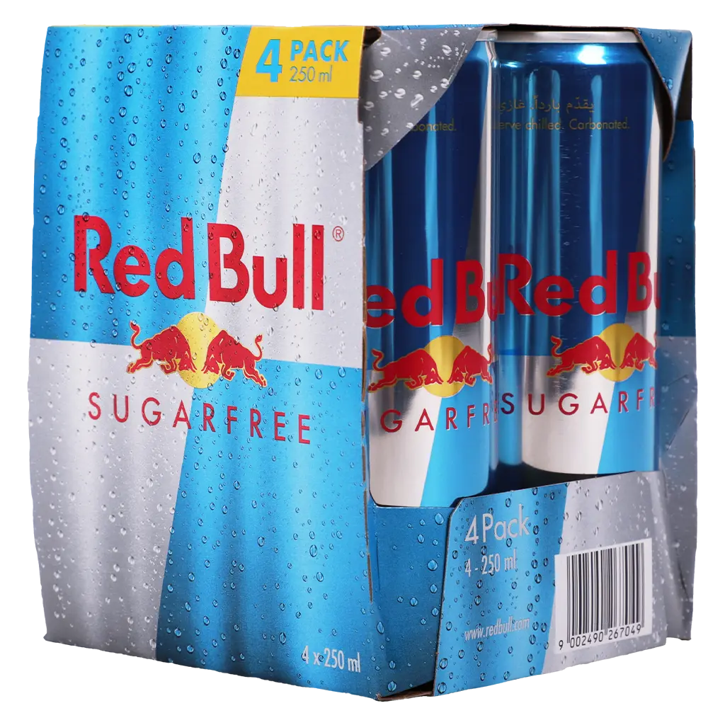 Red Bull Energy Drink Suger Free 4 pcs 250 ml - view 2
