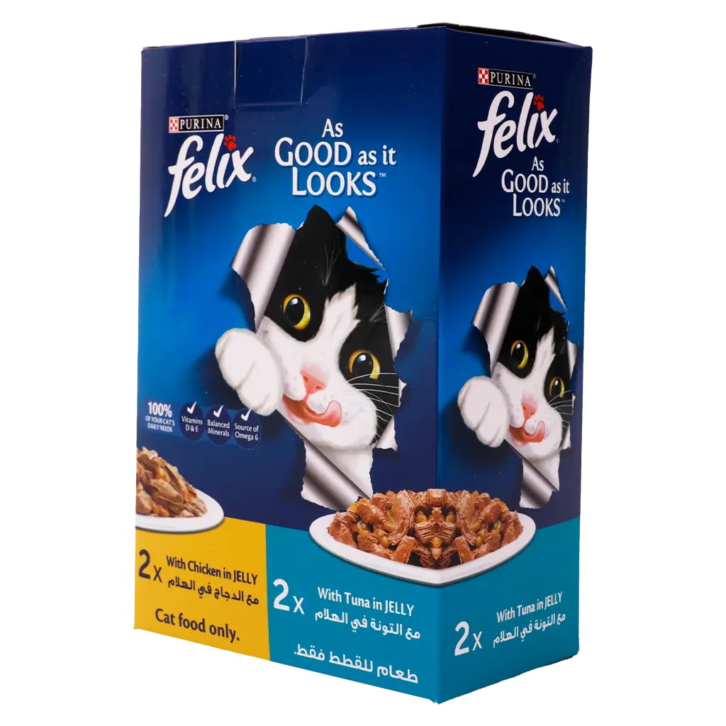 Purina Felix Cat Food Adult Chicken + Tuna 85GmX4 - view 1