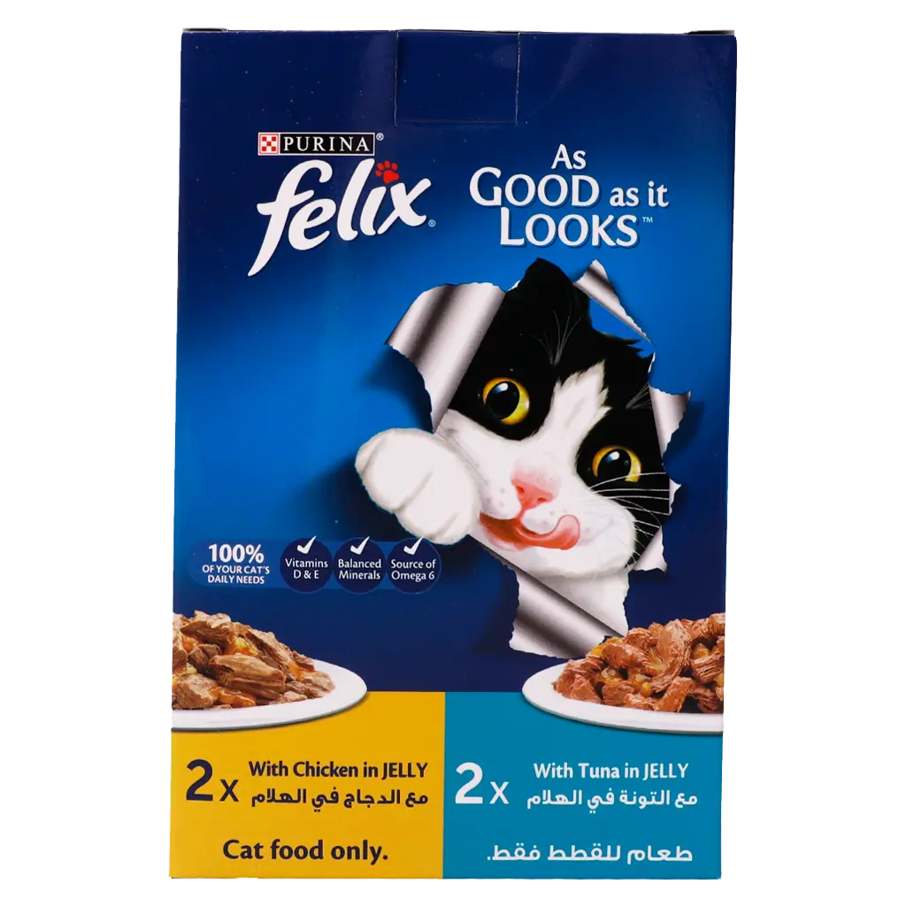 Purina Felix Cat Food Adult Chicken + Tuna 85GmX4 - view 2
