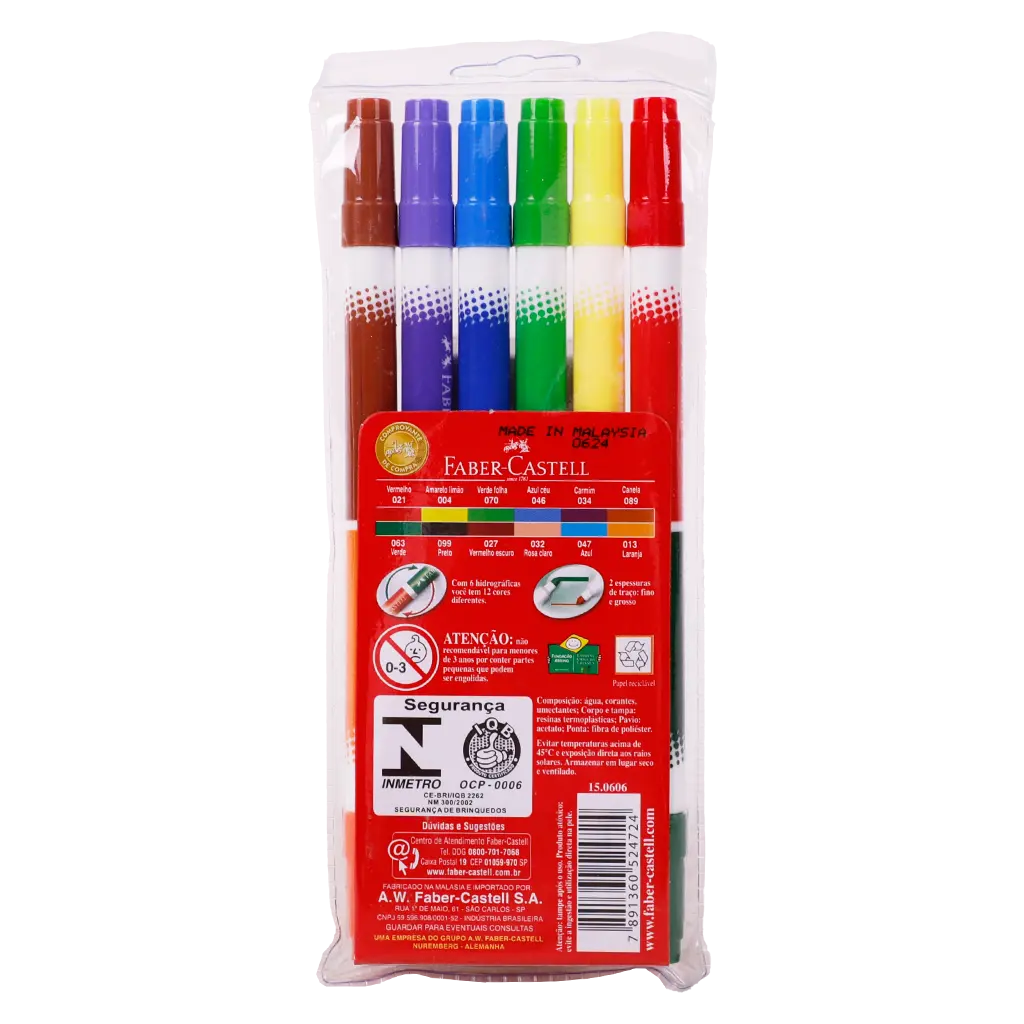 Faber Castell Fiberpen Washable 6 colors - view 2