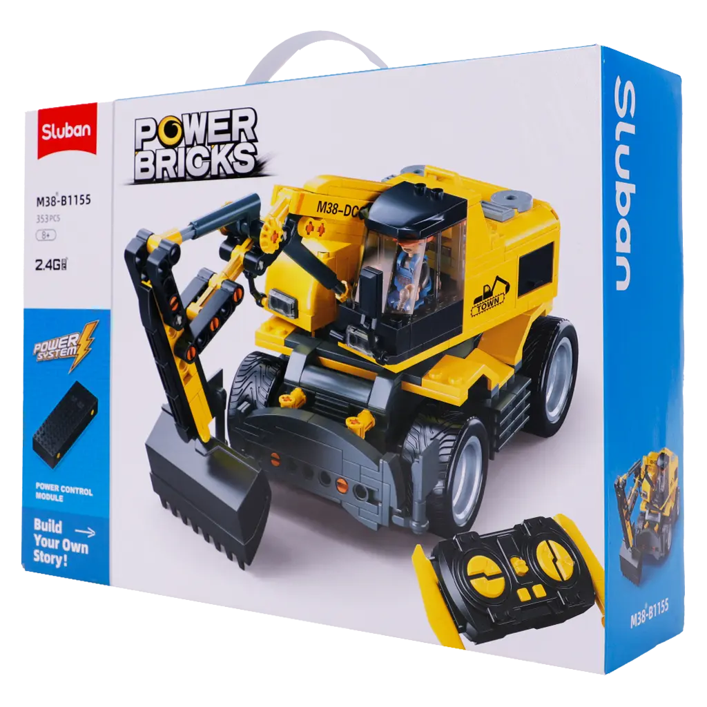 Sluban Excavator Assembly With Remote Control  353 pcs - view 1