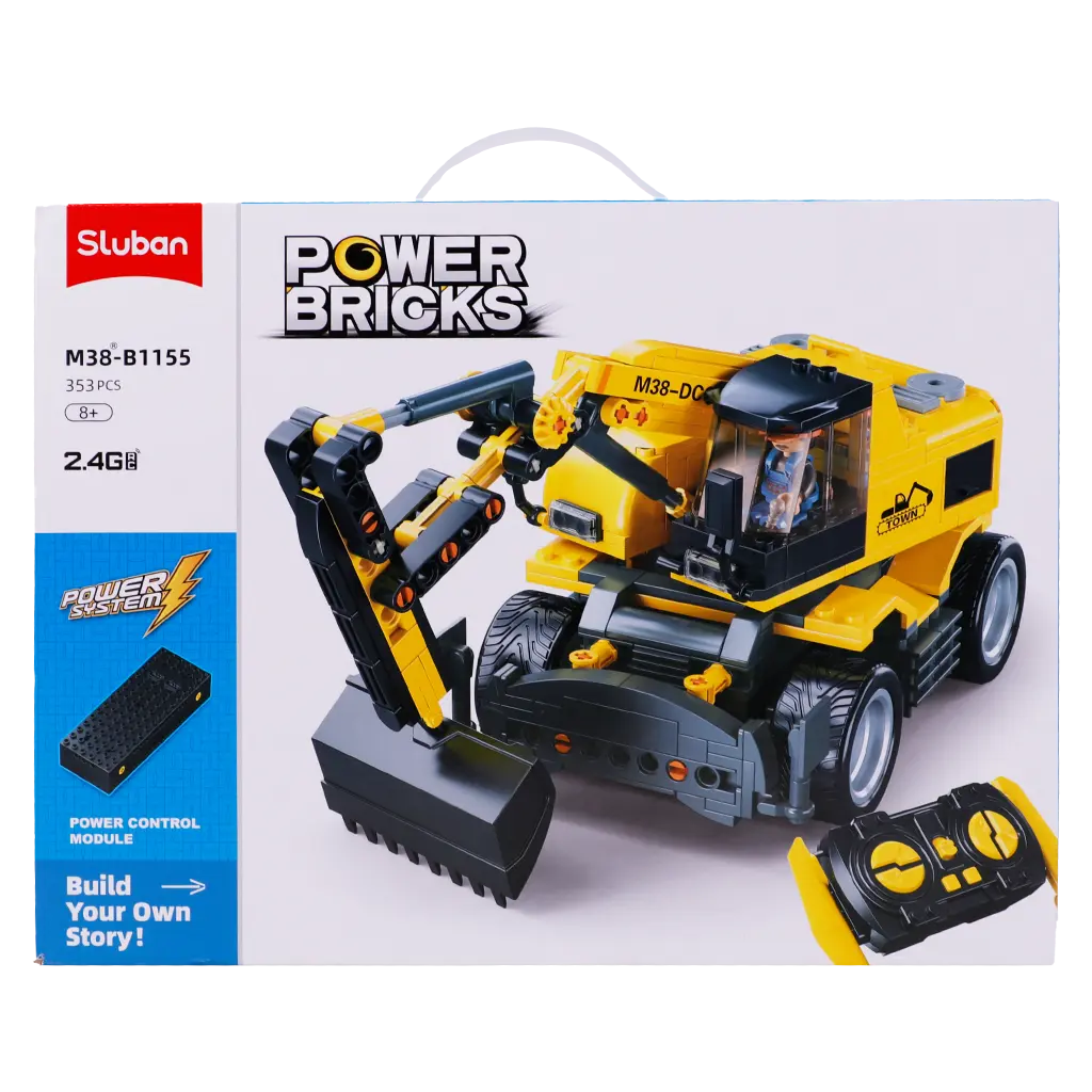 Sluban Excavator Assembly With Remote Control  353 pcs - view 2