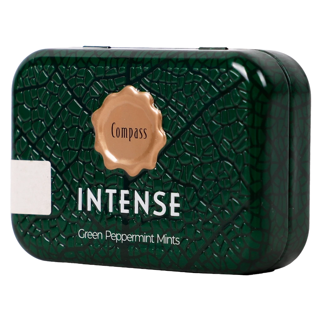 Compass Intense Refreshing Breath with Green Mints Peppermint Sugar Free 50 pcs