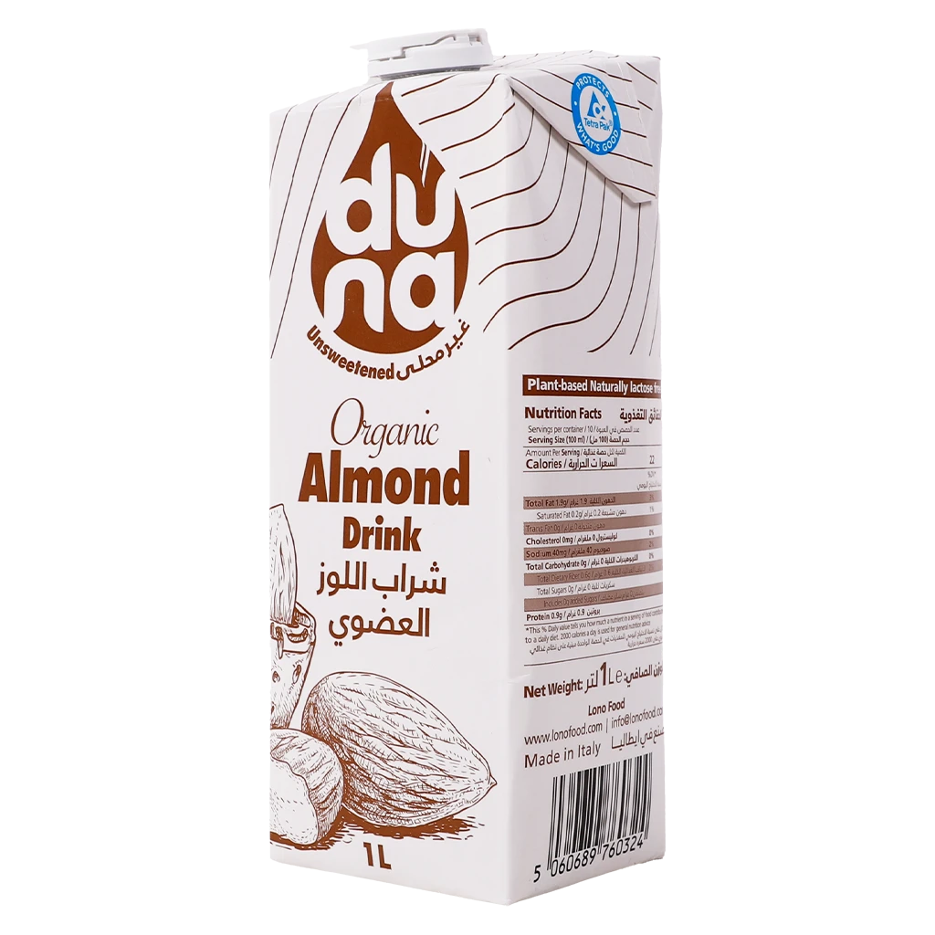 دونا شراب اللوز العضوي غير محلى 1 لتر