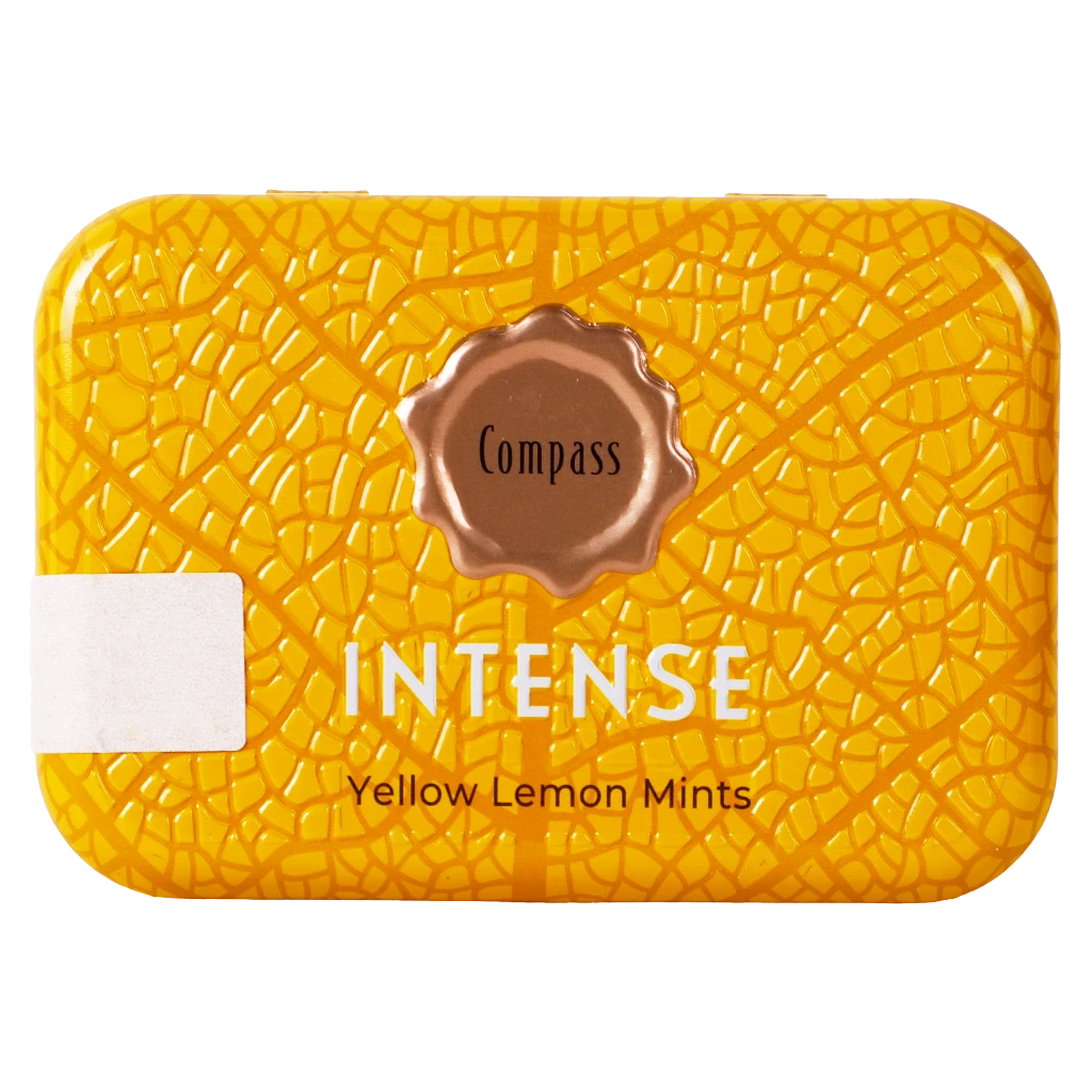 Compass Intense Refreshing Breath with Yellow Mints Lemon Palm Sugar Free 50 pcs