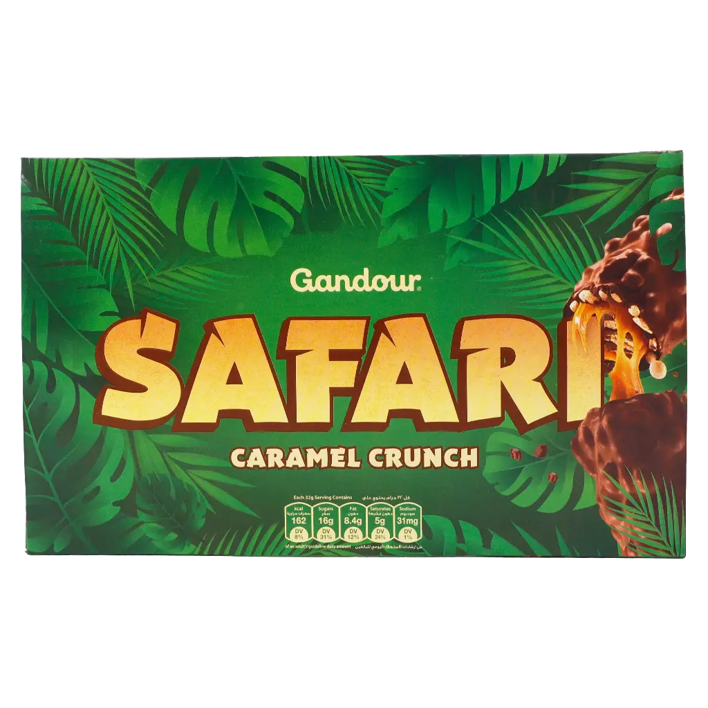 Gandour Safari wafer Peanuts Box  12 Pcs 34 gm  - view 2