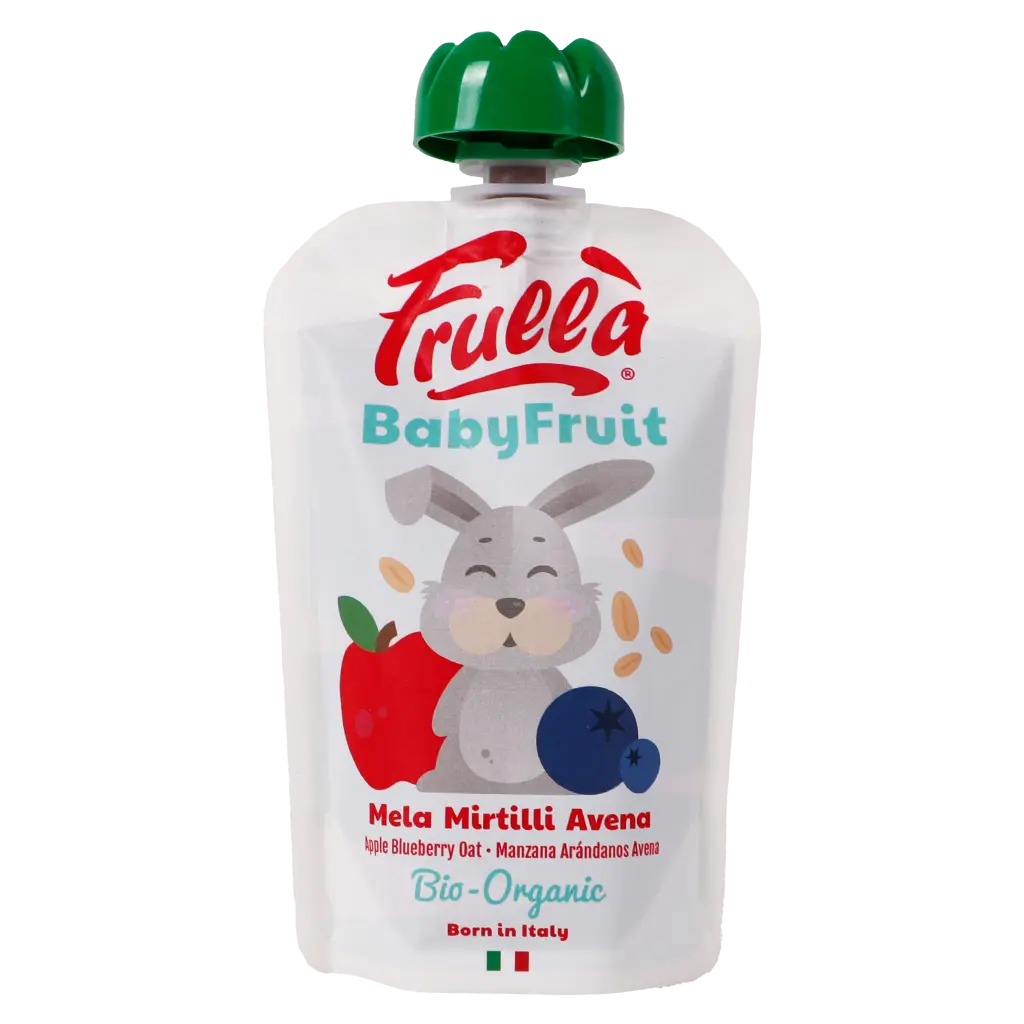 Frulla  Baby Puree Fruits Apple and Blueberry with Oats Organic 100 gm - view 1