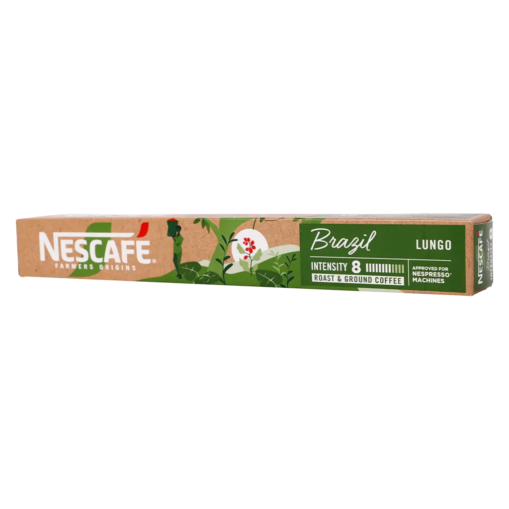 Nescafe Farmers Origins Brazil Lungo 10 Capsules 44 gm - view 1