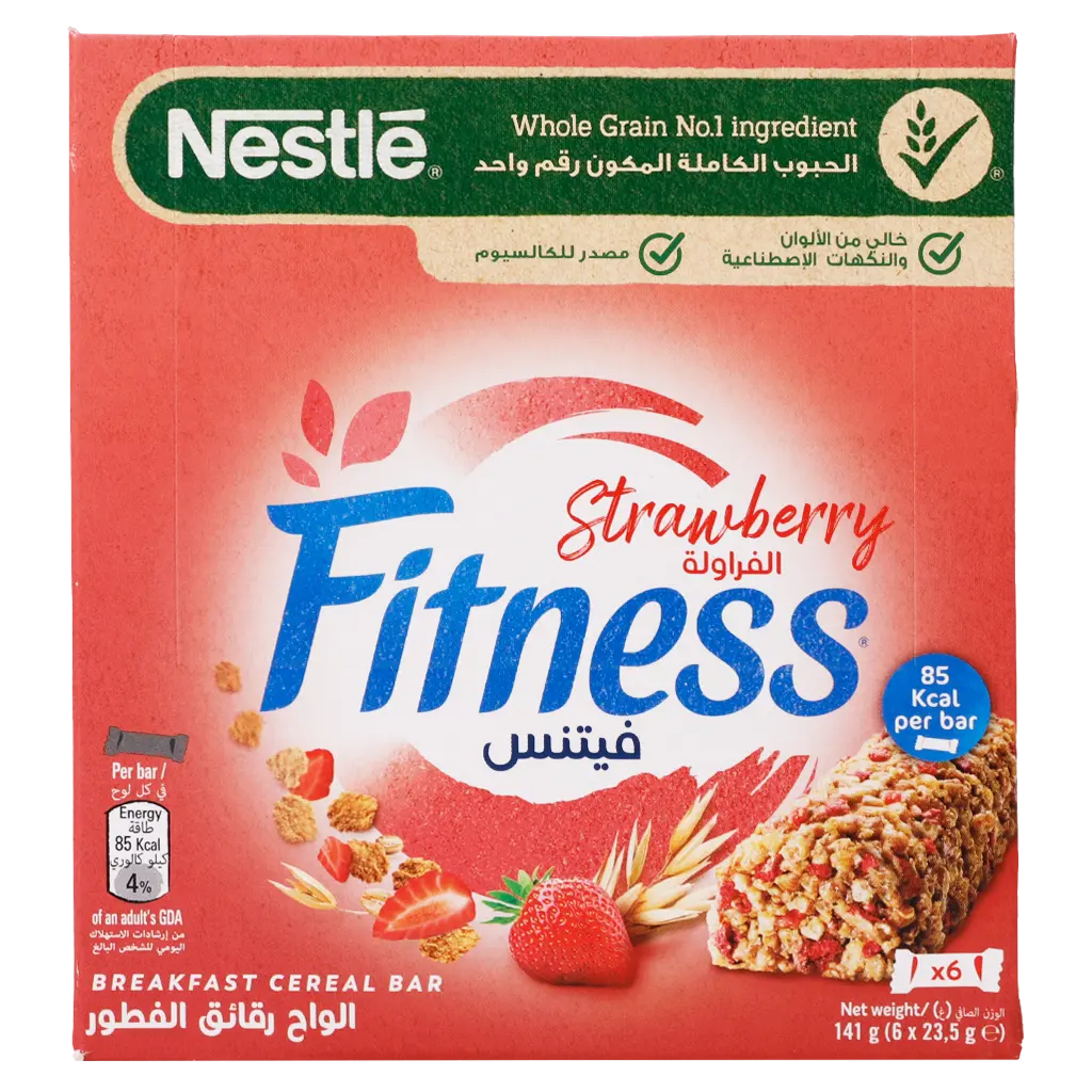 Fitness Breakfast Bar Cereal Strawberry 23.5GmX6 - view 2
