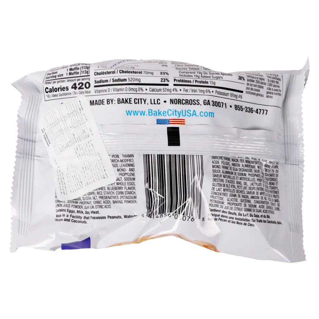 Bake City Muffin Protein Blueberry 113 gm - view 2